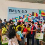 Epistemo school students participating in a Wellbeing Out of Waste recycling initiative.