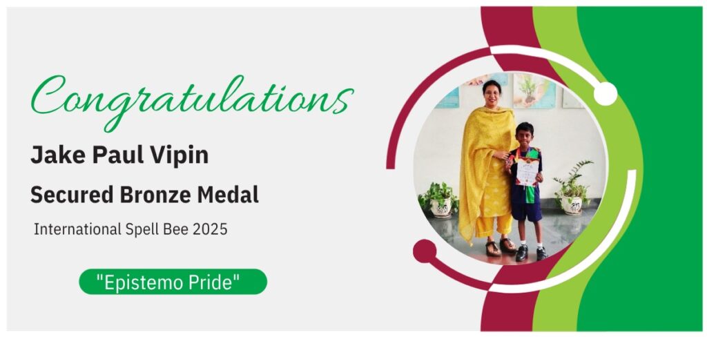 Jake Paul Vipin of Grade 5