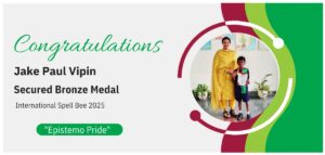 Jake Paul Vipin of Grade 5