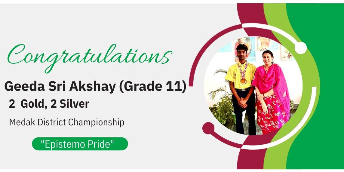 Geeda Sri Akshay of Grade 11gold-2