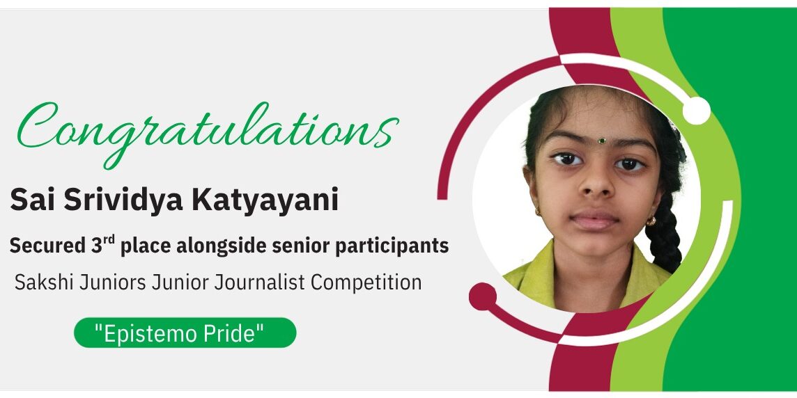 Sai Srividya Katyayani of Grade 3